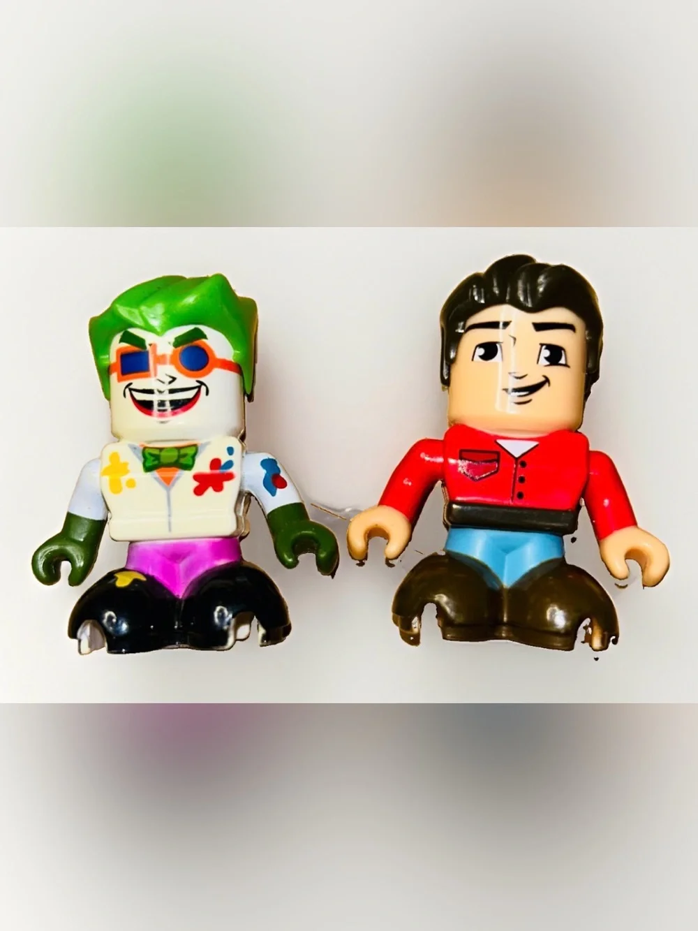 Fisher Price Trio Blocks Joker & Boy Lot of 2 Replacement Figures
